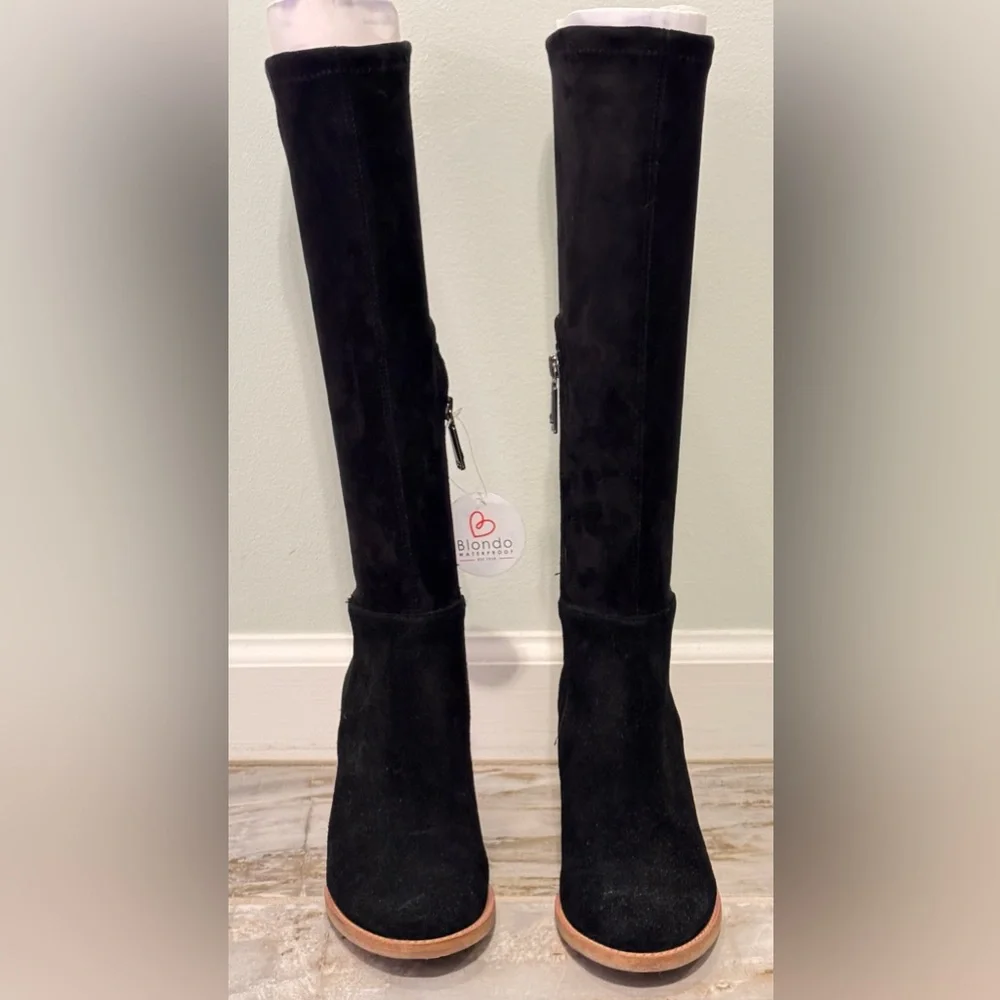 Blondo Black and Brown Heeled Boots - Picture 3 of 4